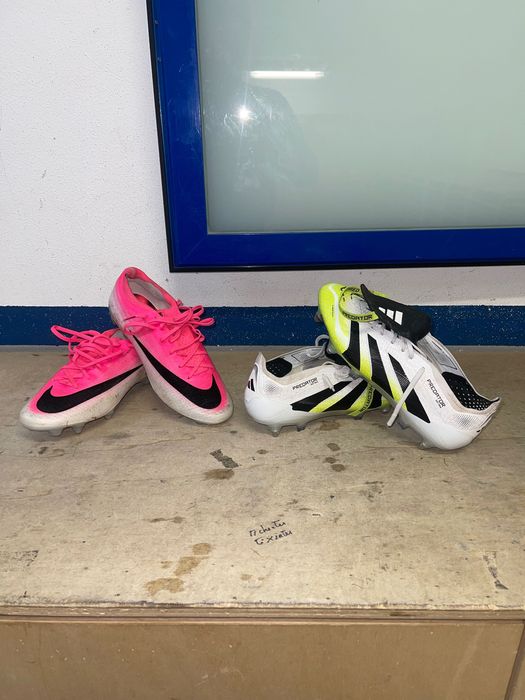 Botas Nike e adidas