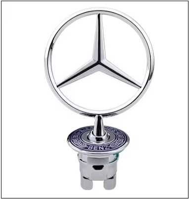 Emblema símbolo estrela vertical e de substituição capô Mercedes Benz
