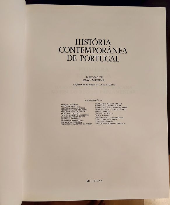 PRIMEIRA REPÚBLICA. [2 Vols.]História Contemporânea de PORTUGAL