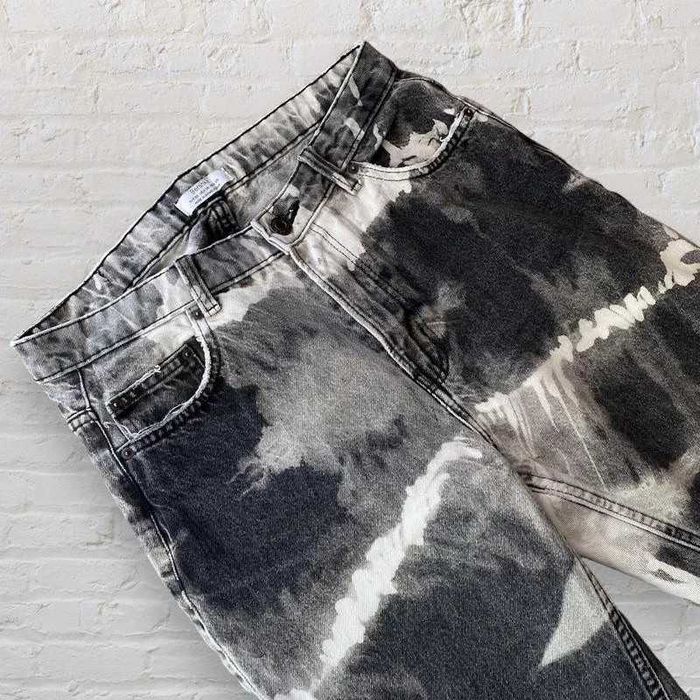 Jeansy szare tie die