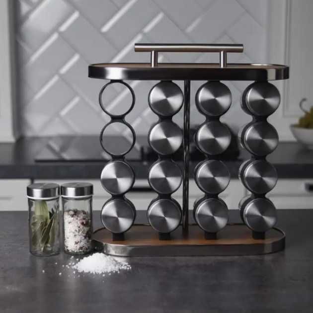 Спецовниця 16 ємностей Season Bottle, органайзер для спецій на кухню