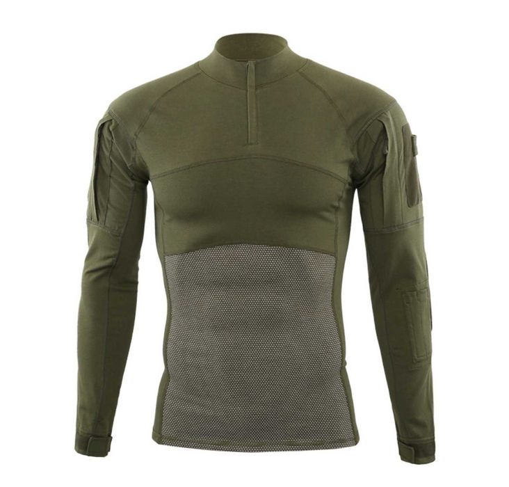 Тактична військова чоловіча бойова сорочка убакс Tactical Олива S-3XL