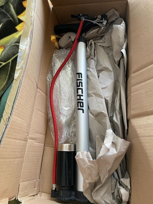 Fischer Bomba de pie manómetro, de Aluminio