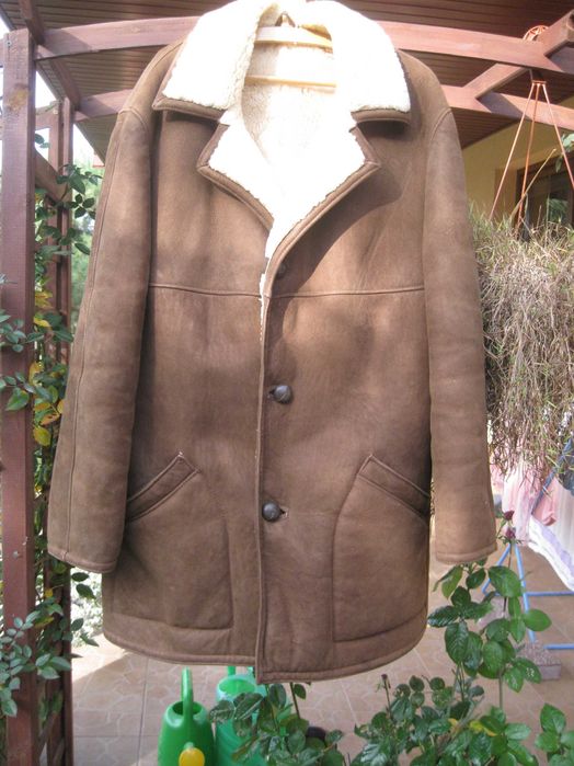 Naturalny kożuch męski L/XL ( jak nowy )