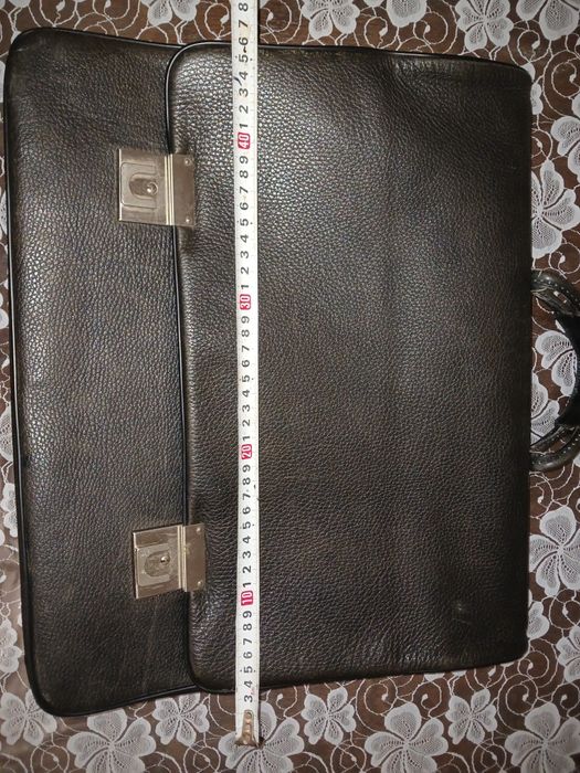 Портфель брендовый шкіряний YKK