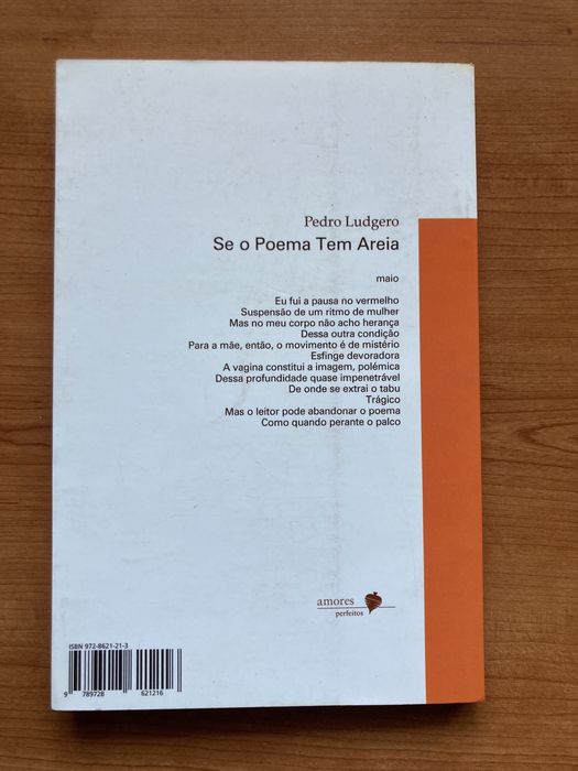 Livro - Se o Poema tem Areia - Pedro Ludgero - Poesia