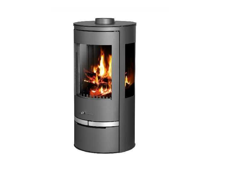 Owalny kominek wolnostojący Orion Vision 7kW Eco