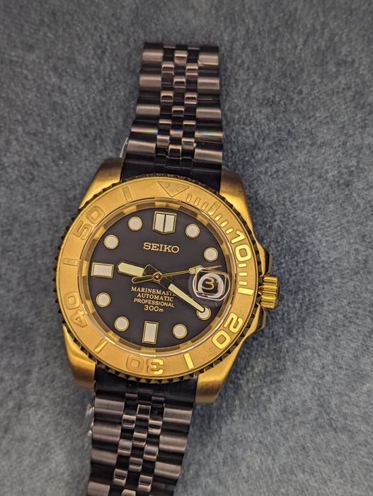Seiko mod jedyny taki złoto czarny 1/1