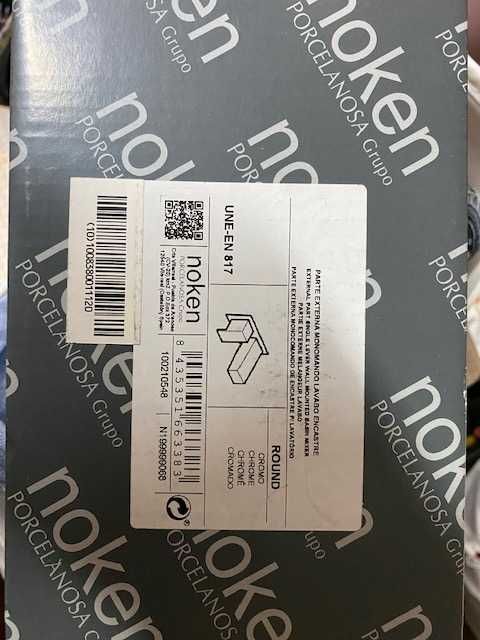 Torneira de encastrar para lavatório Porcelanosa Noken Round