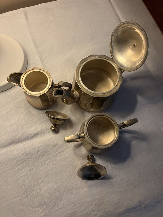 Serviço de chá em casquinha