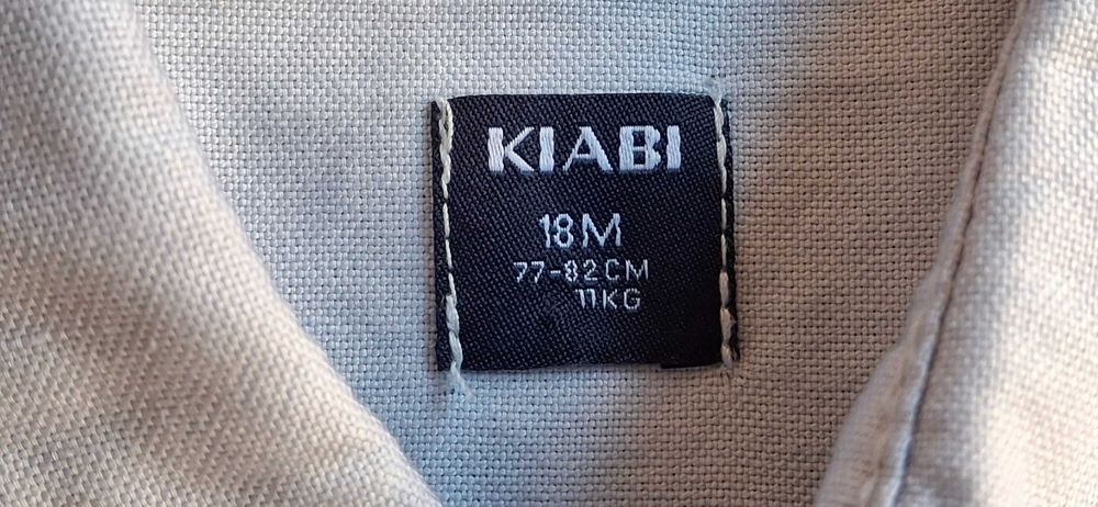 Conjunto Camisa + Colete Azul Kiabi 18 meses
