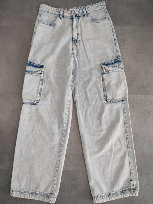 Spodnie jeansowe CROP DENIM S