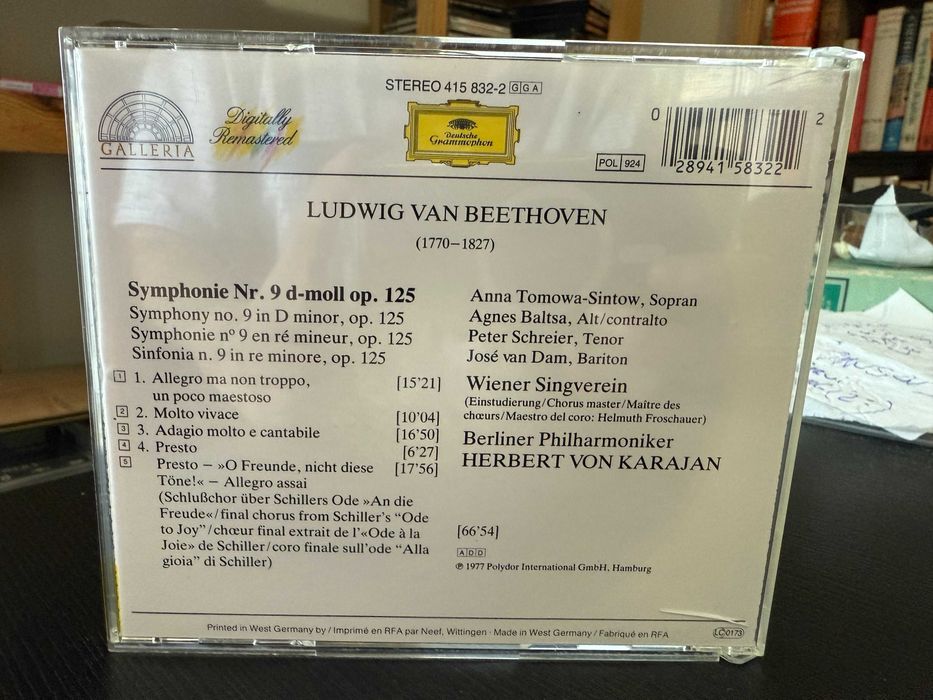 Beethoven – Symphony 9 – Berliner Philharmoniker, Herbert von Karajan
