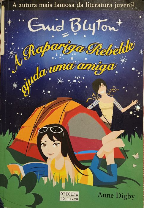 Livro de Enid Blyton - A rapariga rebelte ajuda uma amiga