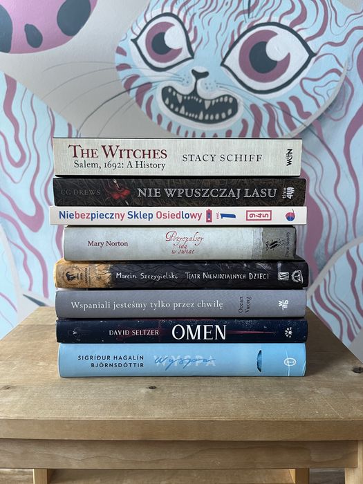 Zestaw 8 książek – horror, literatura piękna i fantasy