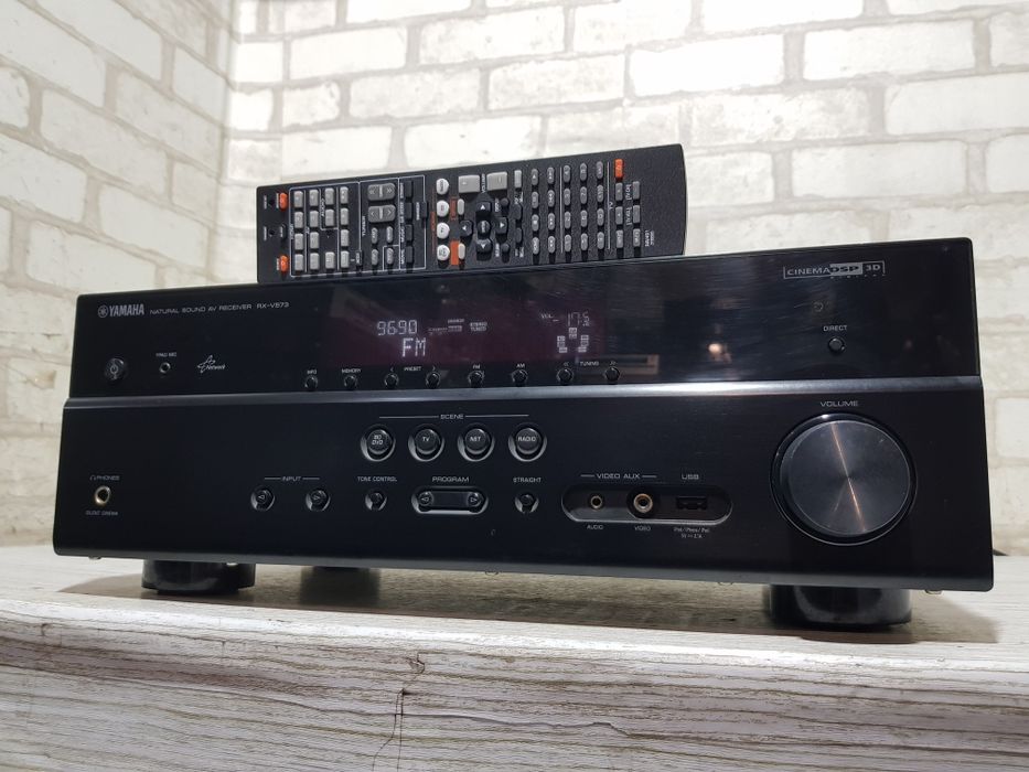 7.1 AV ресивер YAMAHA RX-V573, *7x115 Вт, HDMI, USB, 4K,AirPlay б/у з Німеччини