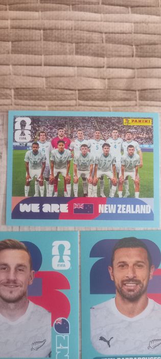 3 cromos nova Zelândia Mundial 2026