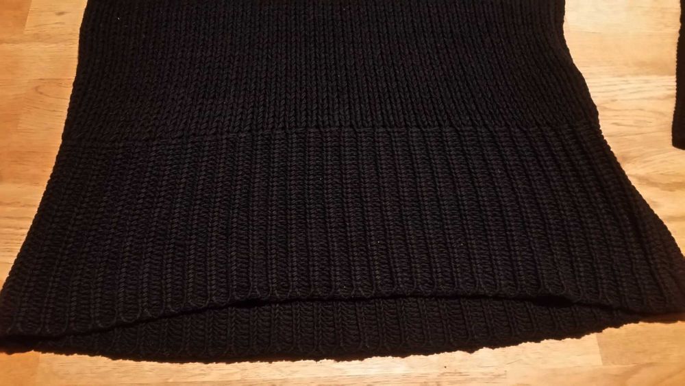 2 Sweter Kappa+Only szary+czarny bawełna oversized rozkloszowany L/XL