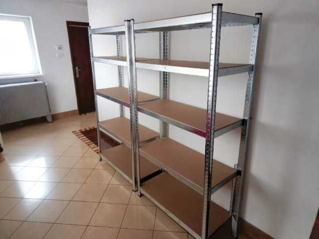 REGAŁY zestaw 2 sztuki ‼️PREMIUM‼️ magazynowe metalowe garaż piwnica 180x90x40 MOCNE