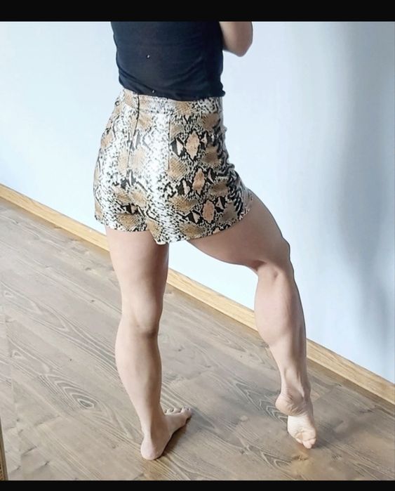 Skórzane spodenki Asos z wysokim stanem
