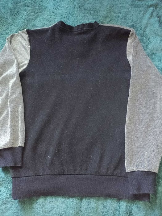 Czarny sweter  bawełniany męski młodzieżowy L