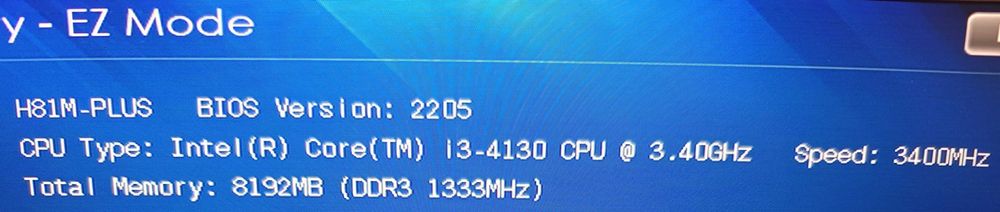 płyta główna + procesor i3 (4 generacja) + 2x4GB ram=8GB +gratis