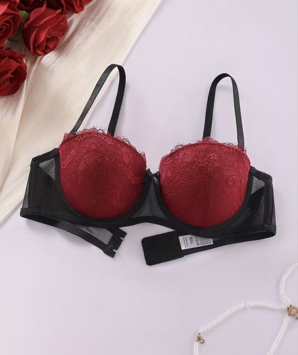 Бюстгальтер ліфчік пуш ап85 с, 85 в, 90 в, 90 с чорний червоний різні
