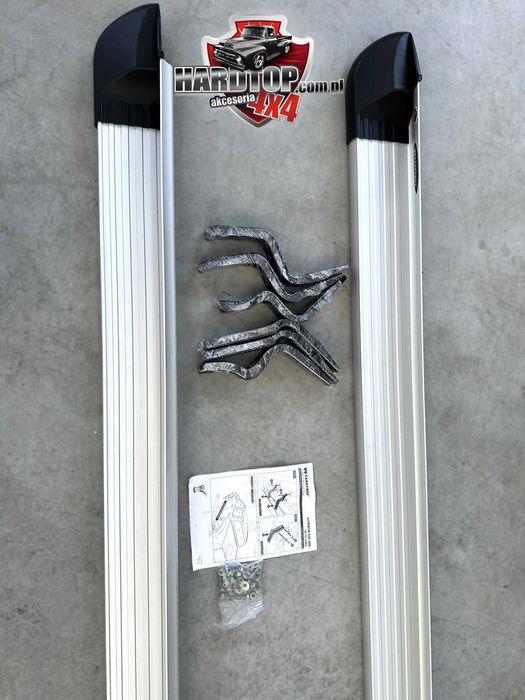 Progi Stopnie Boczne do wsiadania Aluminiowe Toyota Hilux 2015 - 2025+