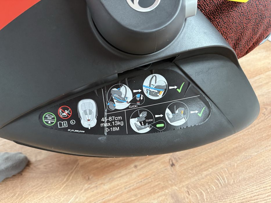 Cybex Cloud Z i-Fix Autumn Gold + baza ISOFIX 360° – stan bardzo dobry