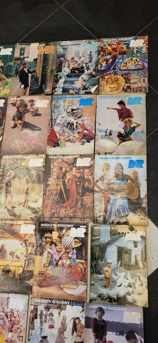 Kolekcja gazet magazyn rodzinny MR roczniki od 1975