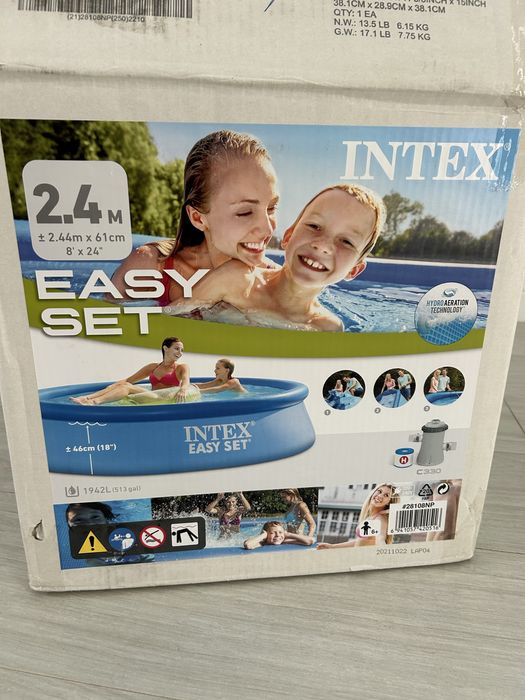 Piscina INTEX redonda de 2,4 m + Filtro