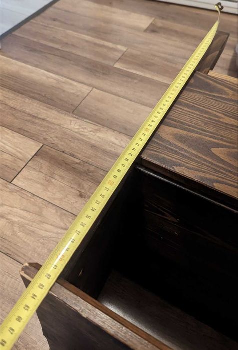 Szafka z szufladą nocna lite drewno brązowa Ikea