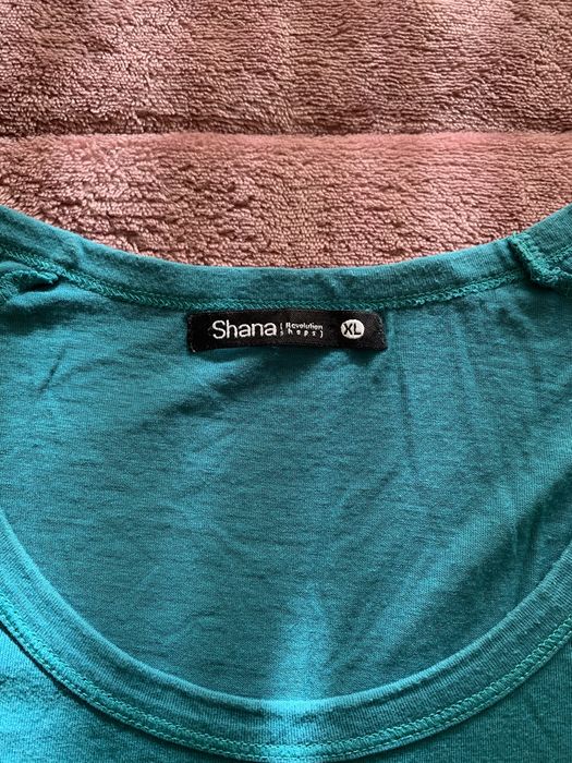 T-shirts básica de manga-curta “Shana” tamanho XL verde-marinho