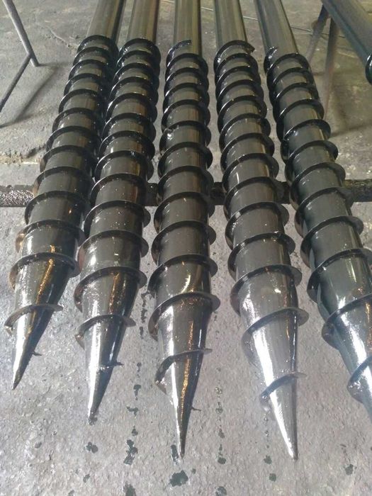 Винтовие сваи, гвинтові палі, геошурупи, наконечникі свай, доставка