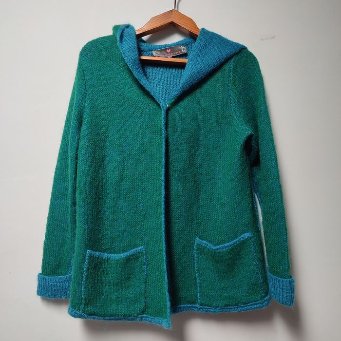 Кашеміровий светр Німеччина зелений жіночий кардиган