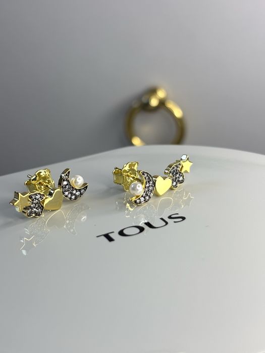 TOUS kolczyki Nocturne srebro 925