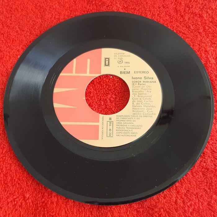 Disco Vinil Single Ivone Silva - Soror Mariana (1ª e 2ª parte) Teatro de Revista