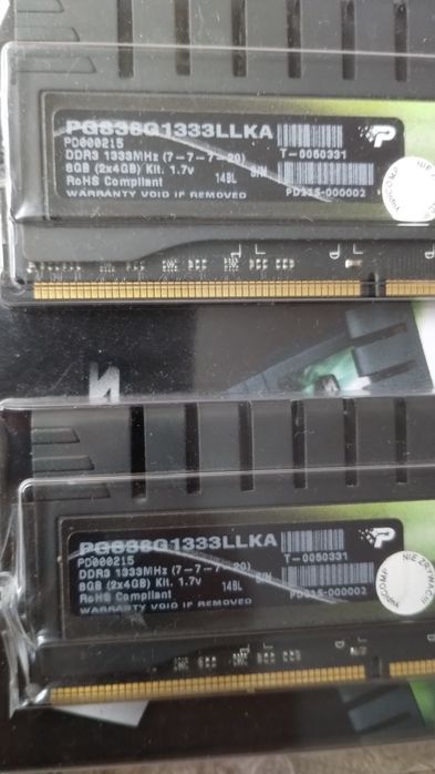 Pamięć RAM DDR3 2x4GB 1333mhz