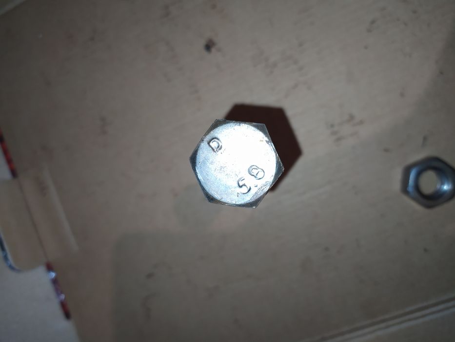 Болт М16 80 мм., 70 мм. прочность 5.8