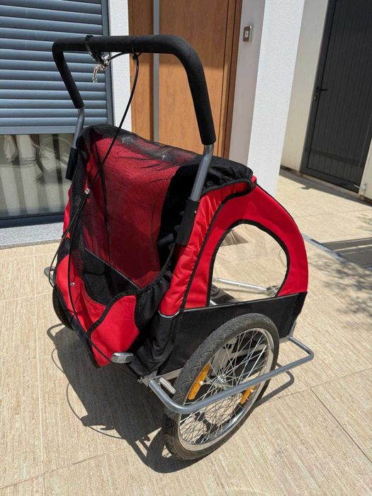 Atrelado de bicicleta de dois lugares
