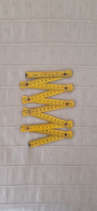 Régua dobrável de 1 metro antiga