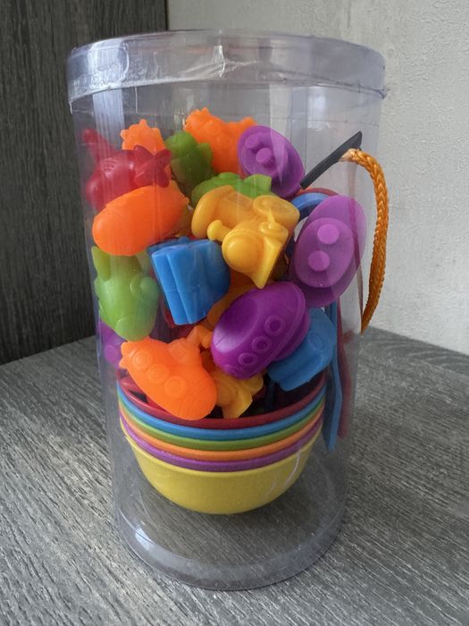 Дитяча гра Сортування з Тарілками І Пінцетами Транспорт