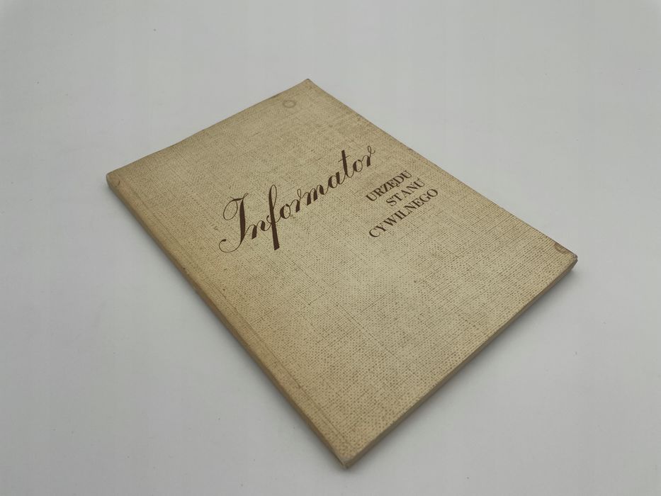 Informator Urzędu Stanu Cywilnego A73624