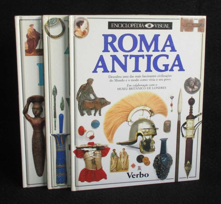 Livros Enciclopédia Visual Verbo Roma Antiga Antigo Egipto e Terras da Bíblia
