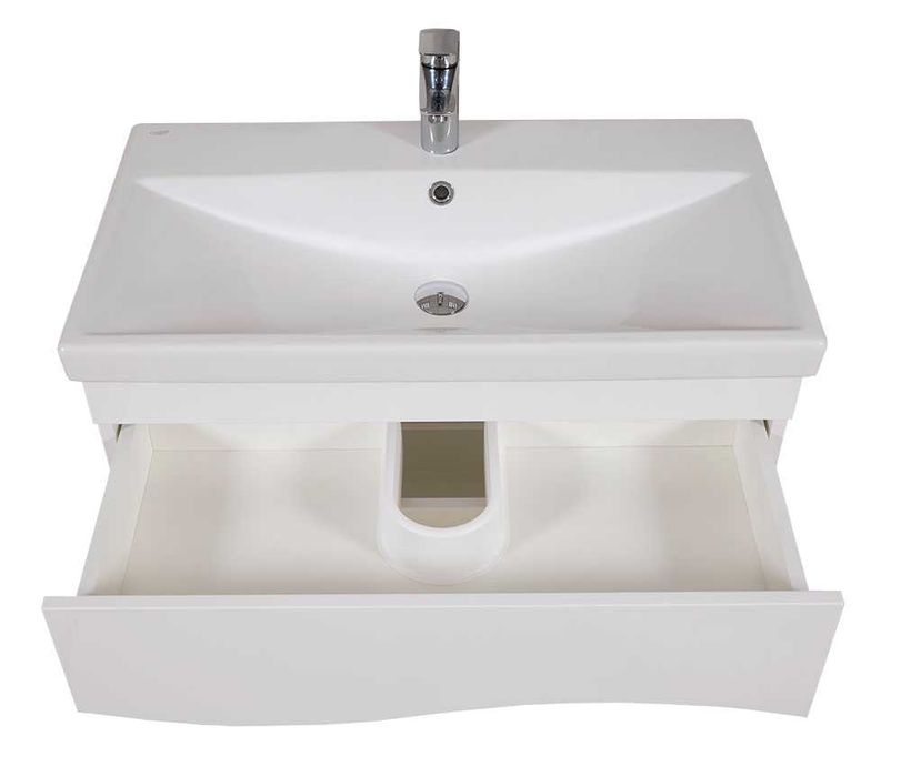 Тумба підвісна Aqua Rodos Альфа з умивальником ELITE 80 -ПОВНІСТЮ НОВА