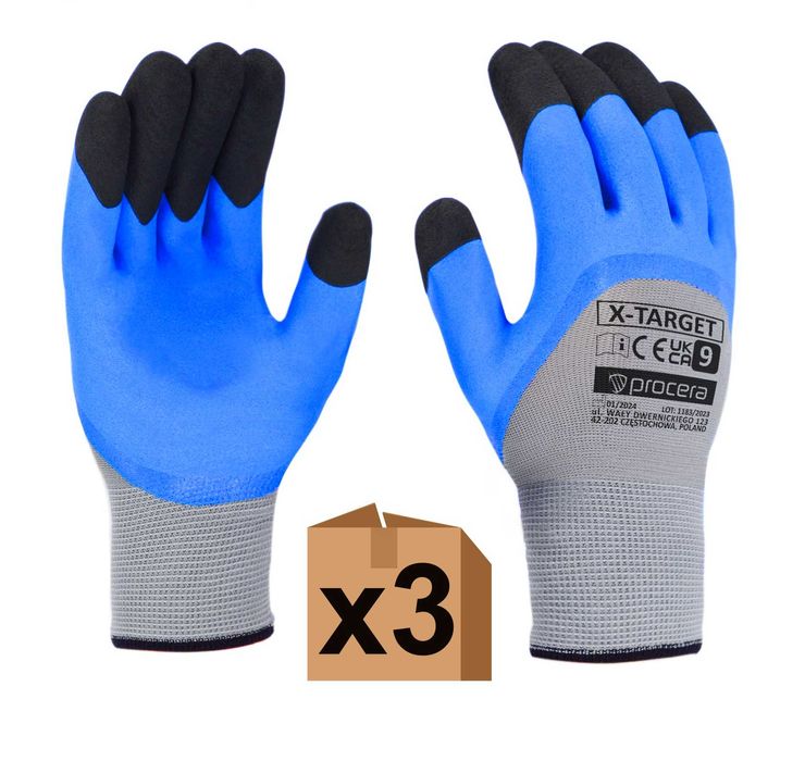 Rękawice Ochronne Target Rękawiczki Robocze - 3 PARY - Rozm. 11 (XXL)