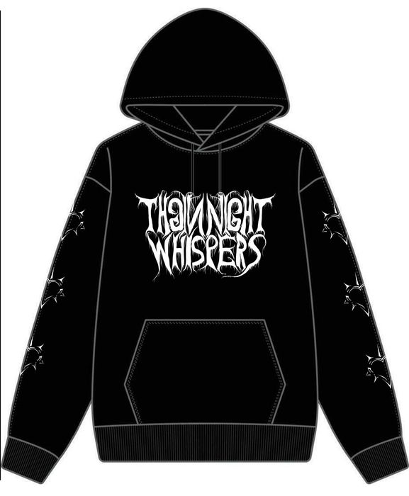 Camisola hoodie preto alternativo gótico anime