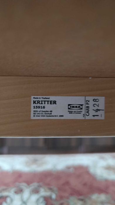 Drewniany stolik plus krzesło Ikea Kritter