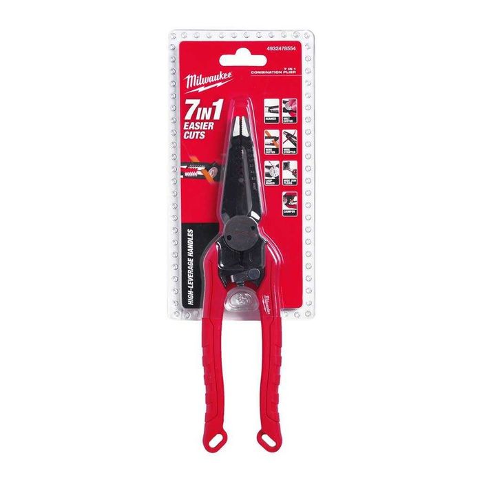 Плоскогубці MILWAUKEE 7-в-1 для електрика зняття ізоляції та обжим