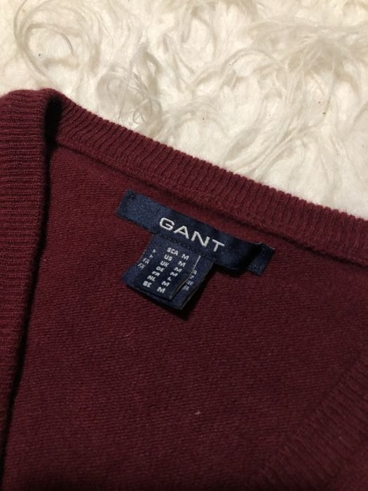 Sweter Gant rozmiar M bordowy